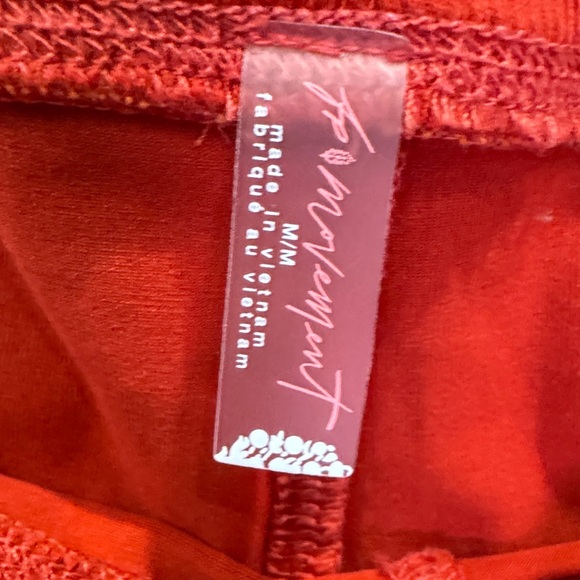 FP Movement Free People Limitless Wide Leg Pants Vintage Red Flare - Picture 6 of 6